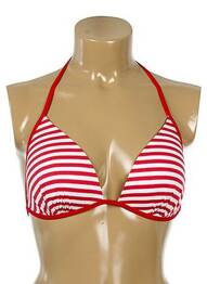 Sutien de costum de baie închidere cu legături de legat top sutien modelat roșu KIWI femeie