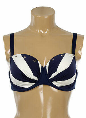 Sutien de costum de baie top sutien modelat top sutien modelat albastru ANTIGEL femeie