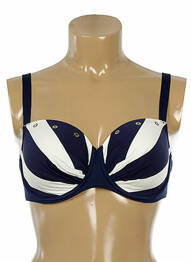 Sutien de costum de baie top sutien modelat top sutien modelat albastru ANTIGEL femeie