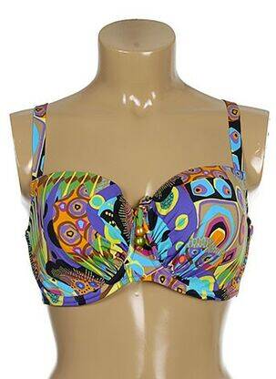 Sutien de costum de baie top sutien modelat top sutien modelat albastru ANTIGEL femeie