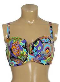 Sutien de costum de baie top sutien modelat top sutien modelat albastru ANTIGEL femeie