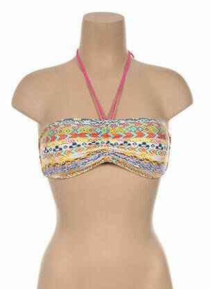 Sutien de costum de baie top sutien modelat top sutien modelat galben KIWI femeie