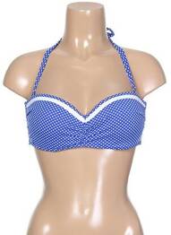 Sutien de costum de baie bretele elastice detașabile top sutien modelat albastru KIWI femeie