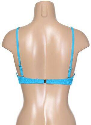 Sutien de costum de baie bretele elastice reglabile top sutien push-up albastru ANTIGEL femeie