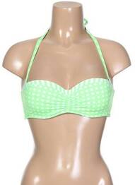 Sutien de costum de baie bretele elastice top sutien push-up verde KIWI femme