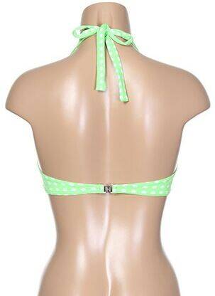 Sutien de costum de baie bretele elastice top sutien push-up verde KIWI femeie