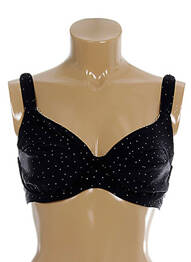 Sutien de costum de baie bretele elastice reglabile negru SEAFOLLY femeie