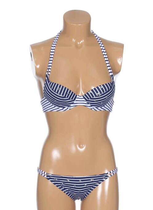 Costum de baie din două piese albastru ANTIGEL femeie