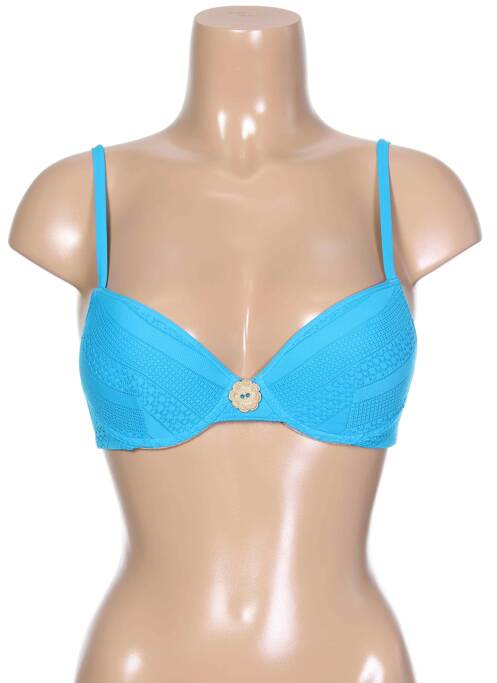 Sutien de costum de baie albastru ANTIGEL femeie