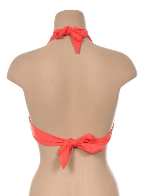 Sutien de costum de baie închidere cu legături de legat sutien cu susținere înaltă și burete detașabil portocaliu SEAFOLLY femme