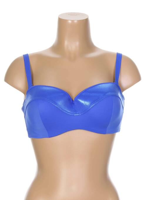 Sutien de costum de baie albastru ANTIGEL femeie