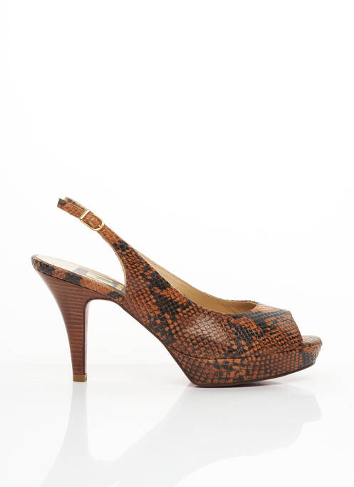 Pantofi cu toc maro LODI femeie