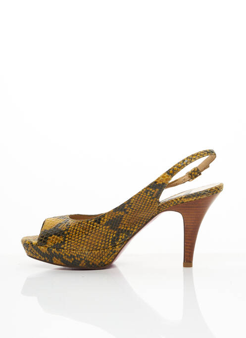 Pantofi cu toc galben LODI femeie