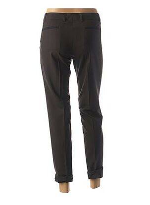 Pantalon 7/8 țesătură poplin mărime normală negru QUIET femeie