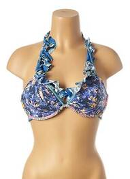 Sutien de costum de baie elasticitate albastru MAAJI femme