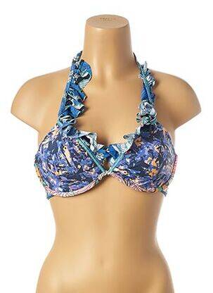 Sutien de costum de baie elasticitate albastru MAAJI femme