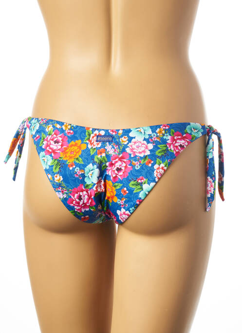Chiloți de baie imprimeu floral bikini albastru BANANA MOON femme