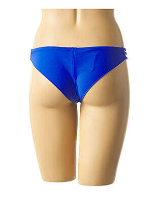 Chiloți de baie efect material satinat chiloți albastru MON PETIT BIKINI femeie
