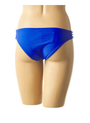 Chiloți de baie efect material satinat chiloți albastru MON PETIT BIKINI femeie