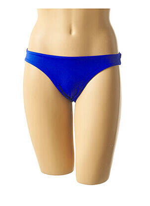 Chiloți de baie efect material satinat chiloți albastru MON PETIT BIKINI femeie