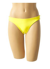 Chiloți de baie efect material satinat chiloți galben MON PETIT BIKINI femeie