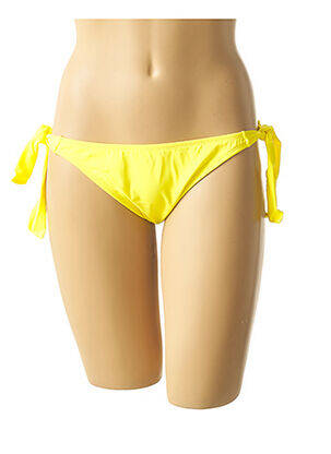 Chiloți de baie efect material satinat chiloți galben MON PETIT BIKINI femeie