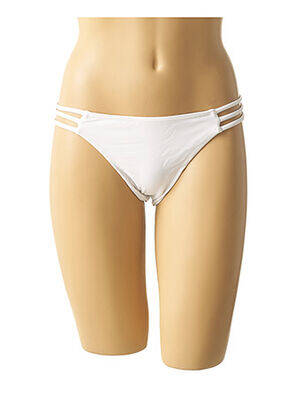 Chiloți de baie efect material satinat chiloți alb MON PETIT BIKINI femeie