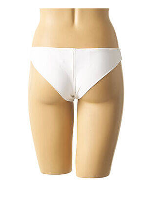 Chiloți de baie efect material satinat chiloți alb MON PETIT BIKINI femeie