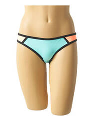 Chiloți de baie efect material satinat chiloți albastru MON PETIT BIKINI femeie