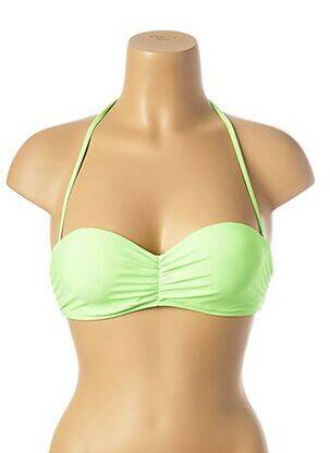 Sutien de costum de baie închidere cu legături de legat verde MON PETIT BIKINI femeie