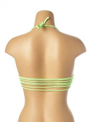 Sutien de costum de baie închidere cu legături de legat verde MON PETIT BIKINI femeie