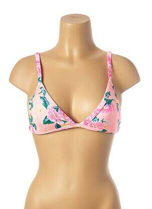 Sutien de costum de baie elasticitate top triunghiuri roz MON PETIT BIKINI femeie