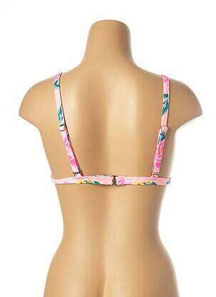 Sutien de costum de baie elasticitate top triunghiuri roz MON PETIT BIKINI femeie