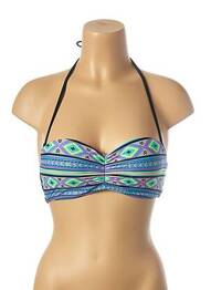 Sutien de costum de baie elasticitate top bentiță albastru MON PETIT BIKINI femeie