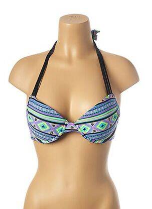 Sutien de costum de baie elasticitate top sutien push-up albastru MON PETIT BIKINI femeie