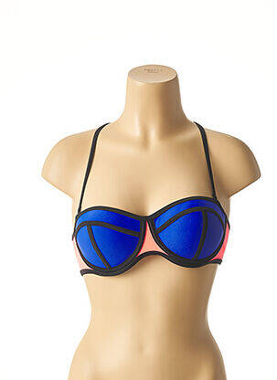 Sutien de costum de baie elasticitate top sutien push-up albastru MON PETIT BIKINI femeie