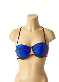 Sutien de costum de baie elasticitate top sutien push-up albastru MON PETIT BIKINI femeie
