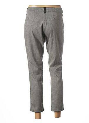 Pantalon 7/8 croială tip țigaretă talie joasă gri DESGASTE femeie