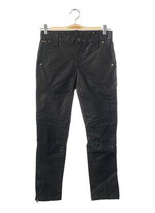 Pantalon trei sferturi elasticitate talie joasă negru ONE STEP femeie