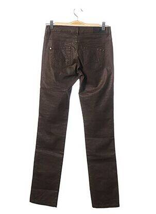 Pantalon slim talie joasă talie joasă maro ONE STEP femeie
