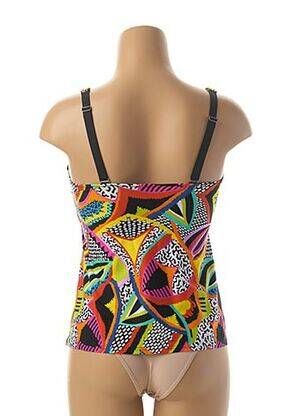 Tankini imprimeu fantezie negru ANTIGEL femeie