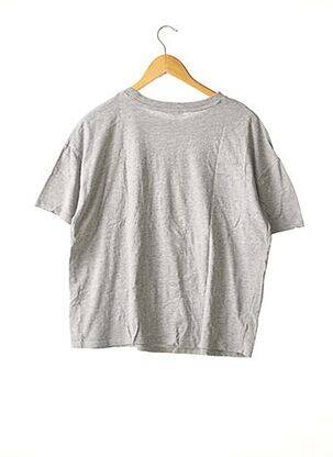 Tricou imprimeu fantezie mâneci scurte gri JENNYFER femeie