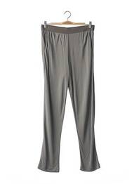 Pantalon drept țesătură crep gri PIER ANTONIO GASPARI femme