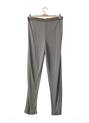Pantalon drept țesătură crep gri PIER ANTONIO GASPARI femeie
