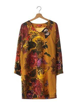 Rochie midi imprimeu floral mâneci lungi galben CHACOK femeie