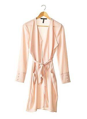 Rochie midi roz BCBGMAXAZRIA femeie