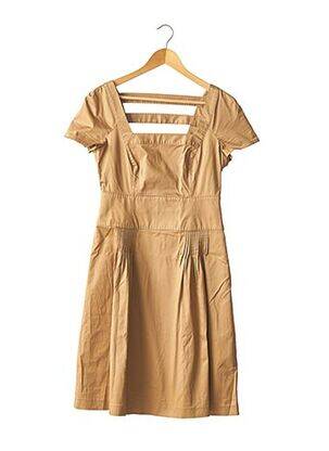 Rochie midi bej SALVATORE FERRAGAMO femeie