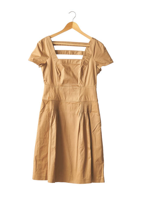 Rochie midi bej SALVATORE FERRAGAMO femeie