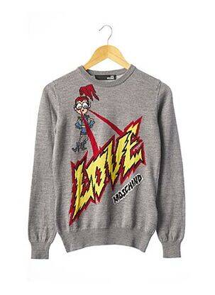 Pulover gri LOVE MOSCHINO femeie