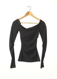 Tricou mâneci lungi mâneci lungi negru SANS MARQUE. femeie